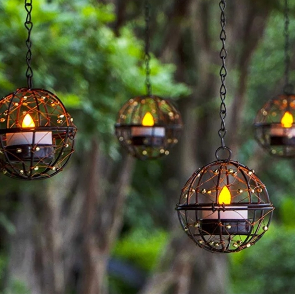 Solar Lights Outdoor Hanging Lanterns